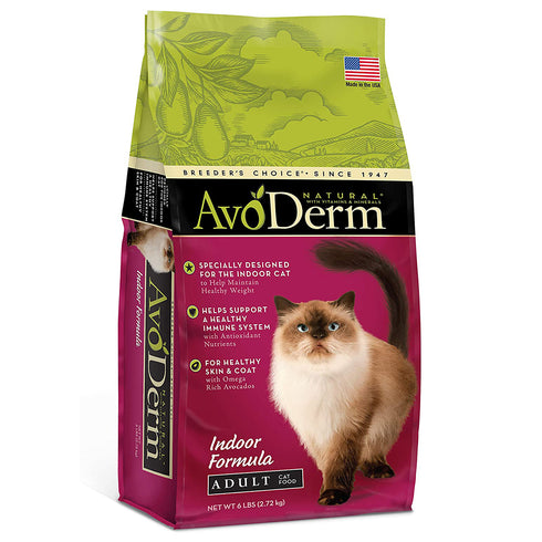 AvoDerm Indoor Chicken Formula Dry Cat Food 6lb - Poudre Pet and Feed Supply